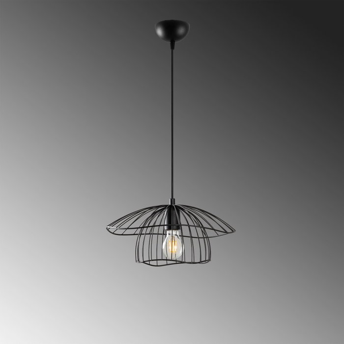 Opviq Mantar - 6500 - S Lámpara de araña negra